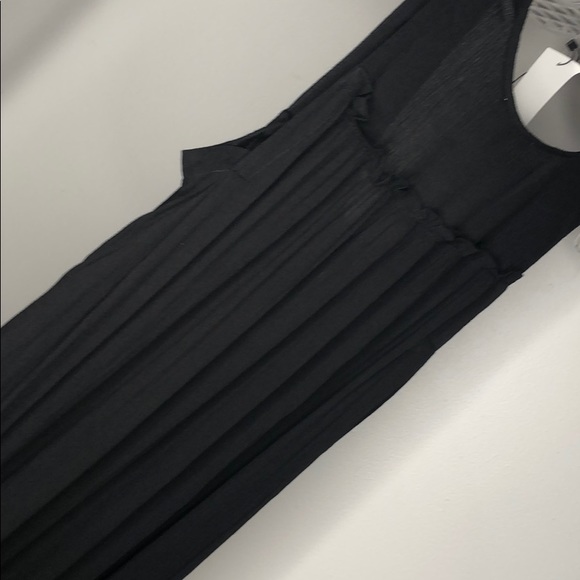 BLACK MIDI DRESS - Picture 9 of 10